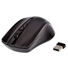 Souris sans fil Enet noire ergonomique