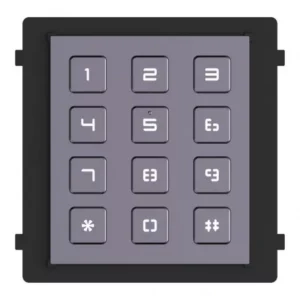 Module clavier numérique à codes Hikvision DS-KD-KP rétroéclairé pour interphone vidéo IP